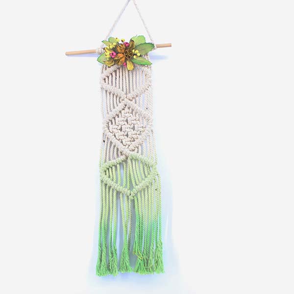 Macrame Wall Hanging with flower 18101099