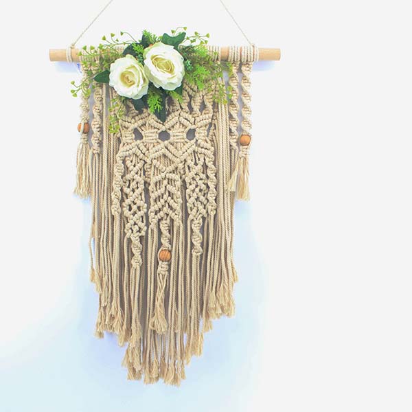 Macrame Wall Hanging with flower 18101111