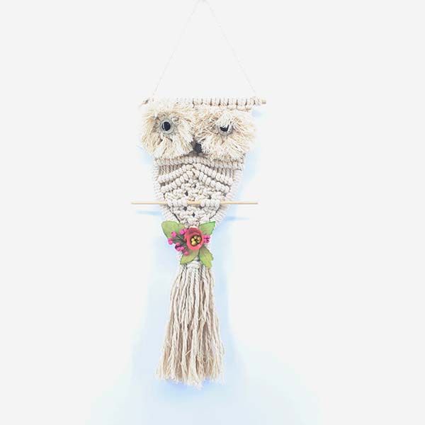 Macrame Wall Hanging with flower 18101100