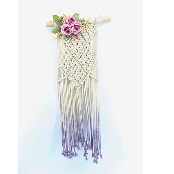 Macrame Wall Hanging with flower 18101087